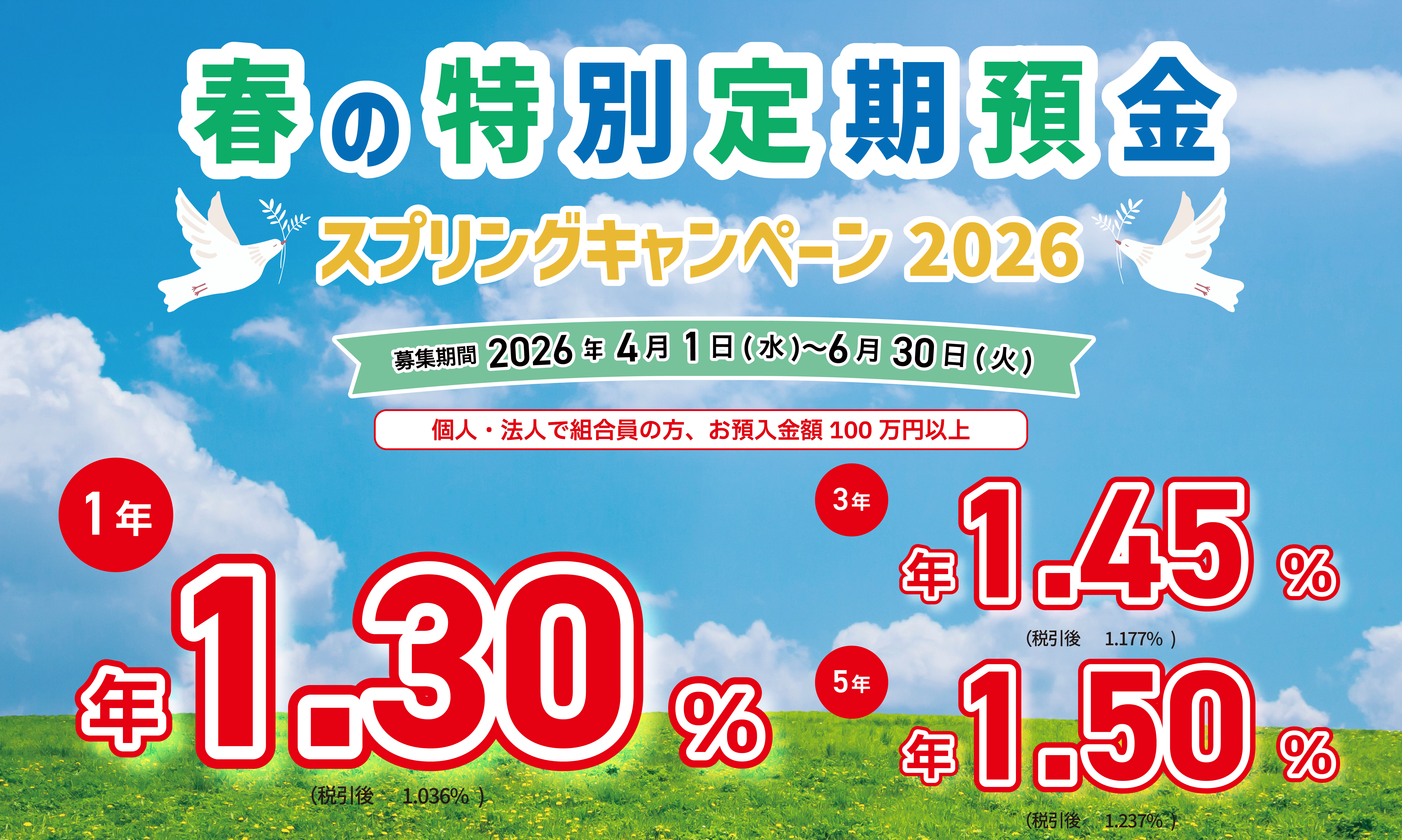 春の特別定期預金